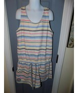 Justice Striped Terry Romper Size 14 Girl&#39;s NWOT - £16.57 GBP