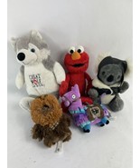 Lot of 5 : Bundle plush Elmo Fortnite Star Wars Great Wolf Lodge Stuff A... - $40.60 CAD