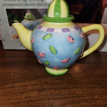 NEW Oneida Kitchen Country Bouquet Hand Painted Collectible Mini Teapot - $13.66