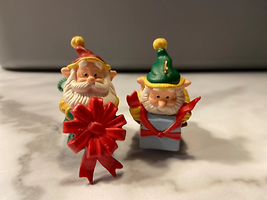 Hallmark Elf Ornament Set Happy Wrappers 1995 set - £12.70 GBP