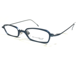 Freudenhaus Eyeglasses Frames EWAN SKY Matte Blue Rectangular Full Rim 4... - $69.98