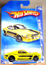 2009 Hot Wheels #78 Muscle Mania 2/10 &#39;67 SHELBY GT-500 Yellow w/Black OH5 Spoke - £9.04 GBP