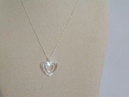 Giani Bernini 18&quot;Sterling Silver Double Heart Pendant Necklace R281 $110 - $43.19