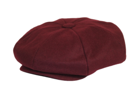 Mens Fashion Classic Flannel Wool Apple Cap Hat by Bruno Capelo ME906 Burgundy - £35.85 GBP
