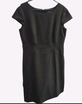 Black Midi Dress With Cap Sleeves Size 12 By Antonio Melani - $33.84