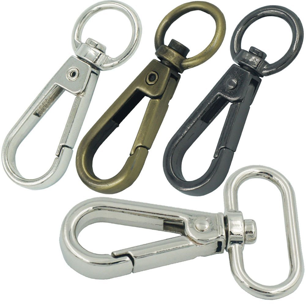 20 Pcs Metal Swivel Trigger Lobster Clasps Clips Snap Hooks Findings Hardware