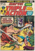Marvel Triple Action Comic Book #12 Avengers 1973 GOOD+ - £1.39 GBP