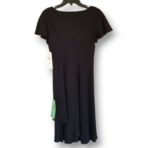 S.L. Fashions Women&#39;s Size 6 Missy Black Short Sleeve Layered Formal Dress - £25.06 GBP