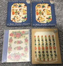 Vintage Meyercord Nursery Decals Bears Ducks Flowers Baby Room Decor 4 Sets - $779.08 MXN