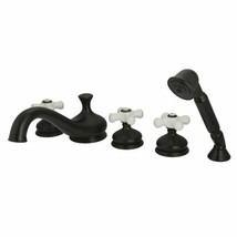 Kingston Brass Oil Rubbed Bronze Finish Bathroom Faucet with Handles KS3... - £349.98 GBP