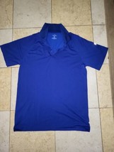 Fabletics Polo Shirt Mens Large Blue Training Day Golf Athleisure Wickin... - $25.22
