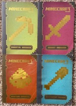 Mojang Minecraft Handbook - Lot of 4 - Construction Combat Redstone Essential - £15.29 GBP