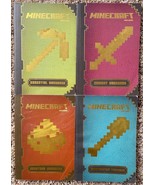 Mojang Minecraft Handbook - Lot of 4 - Construction Combat Redstone Esse... - $19.34