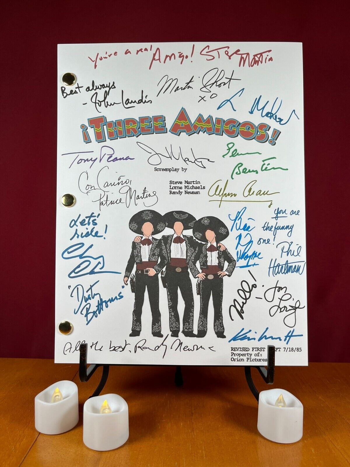 Three Amigos Script Signed- Autograph Reprints- 118 Pages- Chris Farley - $24.99