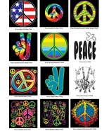 Peace Sign T Shirt TRANSFER for HEAT PRESS For Shirt Sweatshirt Tote Fab... - £4.75 GBP