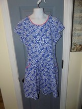American Girl Truly Me Blue and White Corduroy Dress Size 12 Girl&#39;s EUC - £19.04 GBP