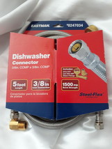EASTMAN  5-ft 3/8-in COMP  x 3/4-in COMP Stainless Steel Dishwasher Connector - $23.00