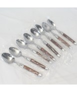 Sabatier Lauguoile - Rosewood Lauguile Teaspoons 7-1/4&quot; Lot of 8 NEW - $107.55 CAD