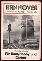 1960&#39;s Vintage Tourist Brochure Hanover Germany Guide Map Travel Deutsch... - £16.52 GBP