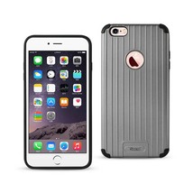 Reiko Iphone 6s Plus/ 6 Plus Rugged Metal Texture Hybrid Case With Ridged Back - £7.17 GBP