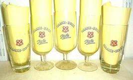 5 Haake Beck Bremen Pils German Beer Glasses - £11.92 GBP