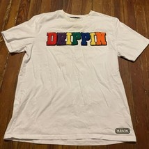 Hudson NYC  Outerwear Drippin White Tee Size Large - $21.30