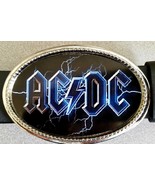 AC/DC &quot;BLACK ICE&quot; Rock Group Epoxy PHOTO MUSIC BELT BUCKLE   - NEW! - £13.94 GBP
