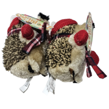 2 Zoobilee By Booda Sweater Weather Heggie Small Dog Toy Plush Squeaker 6in Red - £26.72 GBP