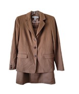 Brooks Brothers 3 Button Cashmere Wool Blend Blazer & Skirt Suit 6P 6 Petite - $205.81