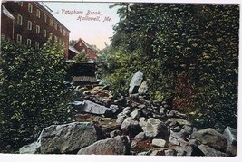 Maine Postcard Hallowell Vaugham Brook  - $96.27 MXN