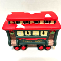 Vintage Santa Lines Replacement Hand Painted Ceramic Train Piece 4 x 3&quot; - £11.62 GBP