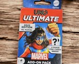 UNO Ultimate Marvel Add-On Pack with Collectible Ms. Marvel Deck NEW 2022 - £10.12 GBP