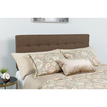 Twin Headboard-Brown Fabric HG-HB1704-T-DBR-GG - $88.95