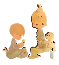 Big Eye Girl and Puppy + Boy and Chick, Nursery Art, c.1970, Selling OBO - $294.85 MXN