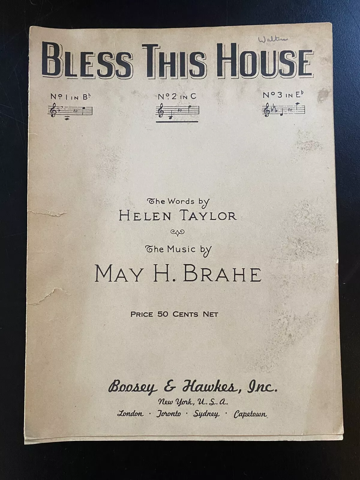 Bless This House (sheet music) - $5.00
