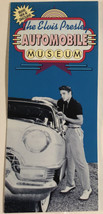 Vintage Elvis Presley Automobile Museum Brochure Graceland 1989 BRO2 - £10.05 GBP