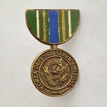 Vintage US Army Korean Defense Service Medal Enamel Decoration 1.2” Dual... - £27.69 GBP