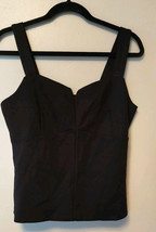 CAbi Tank Women&#39;s Black Cotton Blend Medium Thick Strap - $10.85