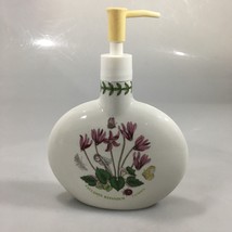 Portmeirion Botanic Garden Cyclamen Porcelain Soap Dispenser Croscill 7 ... - $35.77