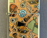 Pirate Wallpaper Art Flip Top Dual Torch Lighter Wind Resistant - $16.78
