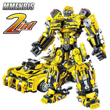 2 In 1 Transformer Brick Playsets  Blocks Sets Bricks Toy Transform Cars Birthda - £20.01 GBP+