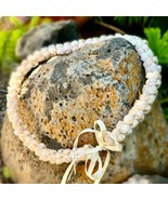 Hawaiian Store Moonshell Shell Lei – Handcrafted from Naticarius Onca (30&quot;) - $48.54 CAD