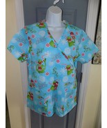 Disney The Muppets Happy Holidays Scrub Top Size Small Women&#39;s NEW - £15.49 GBP