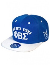 Phi Beta Sigma Fraternity Blue Black Snap Back Baseball Cap Hat 1914 Gomab - £19.58 GBP
