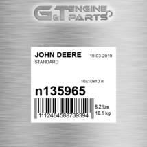 N135965 Standard Fits John Deere (New Oem) - $114.83