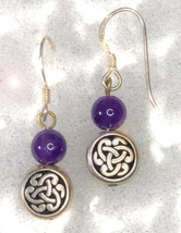 Haunted FREE W $49 300X GLAMOUROUS LIFE MAGICK 925 AMETHYST EARRINGS Cassia4 image 2