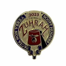 Facta Non Verba Zuhrah Shrine Masonic Shriner Masons Enamel Lapel Hat Pin - $7.95