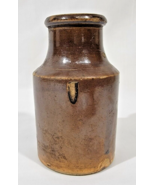 Antique Ink Pot Stoneware Bottle Aprox 4.5&quot; Tall 2.6&quot; Diameter - £21.81 GBP