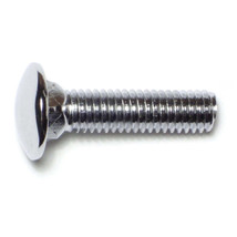 3/8&quot;-16 x 1-1/2&quot; Chrome Grade 5 Carriage Head Bumper Bolts (5 pcs.) - £19.50 GBP