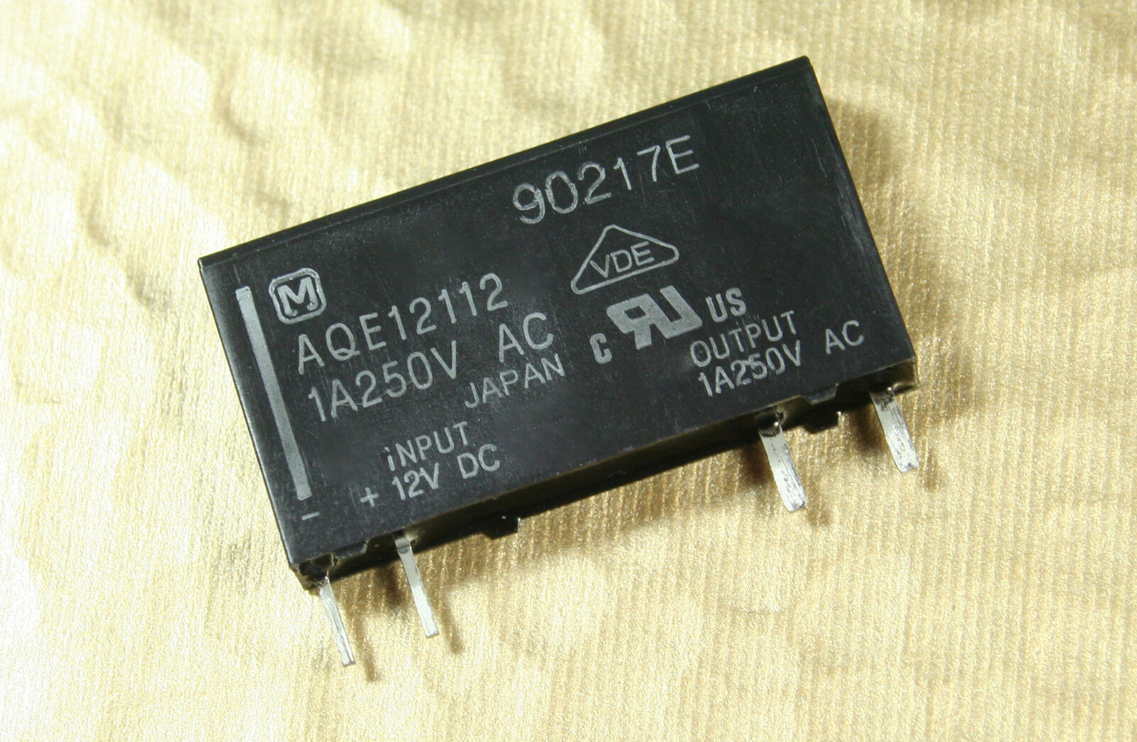 2pc AQE12112 Panasonic NAIS SSR Relay 12VDC (control voltage),  250VAC 1... - $4.75